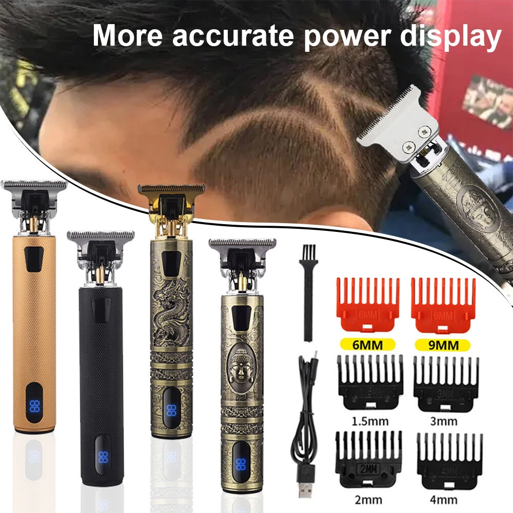 Professional Mens Hair Clippers Shaver Machine Cordless Beard Electric