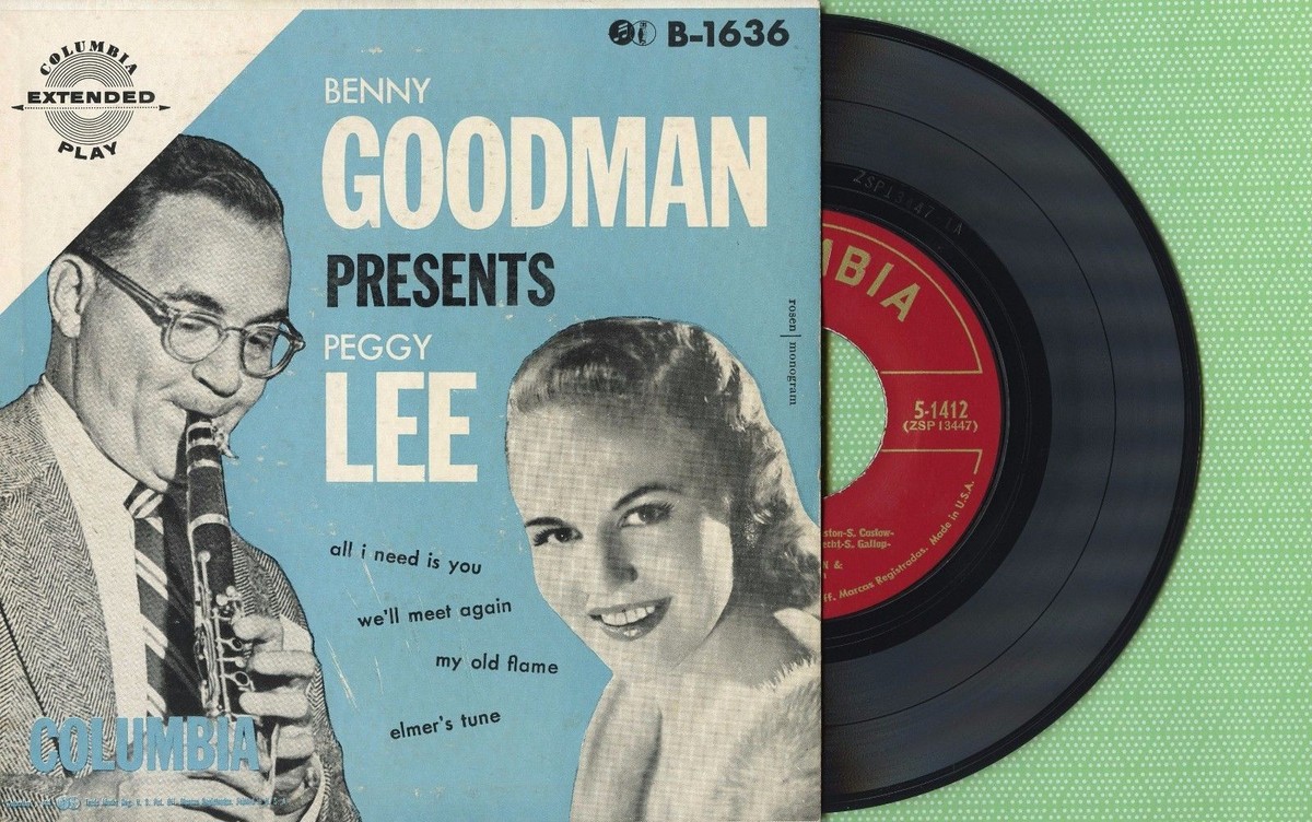 名盤♪ PEGGY LEE / BENNY GOODMAN SP盤 蓄音機 名盤♪ PEGGY LEE / BENNY GOODMAN SP盤 蓄音機