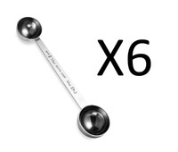 Fox Run Stainless Steel Double Coffee Scoop 1 & 2 Tbsp Dishwasher Safe (6-pack) on sale Fox Run Stainless Steel Double Coffee Scoop 1 & 2 Tbsp Dishwasher Safe (6-pack) on sale