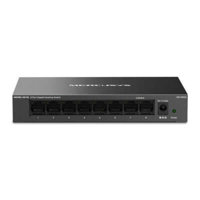 Mercusys MS108GS 8 Ports Gigabit Ethernet Unmanaged Switch Metallgehäuse LED-Anz