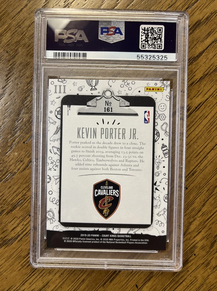 2019 PANINI COURT KINGS #161 KEVIN PORTER JR. RC PSA GEM MT 10 Level III 3 - Image 2 of 2
