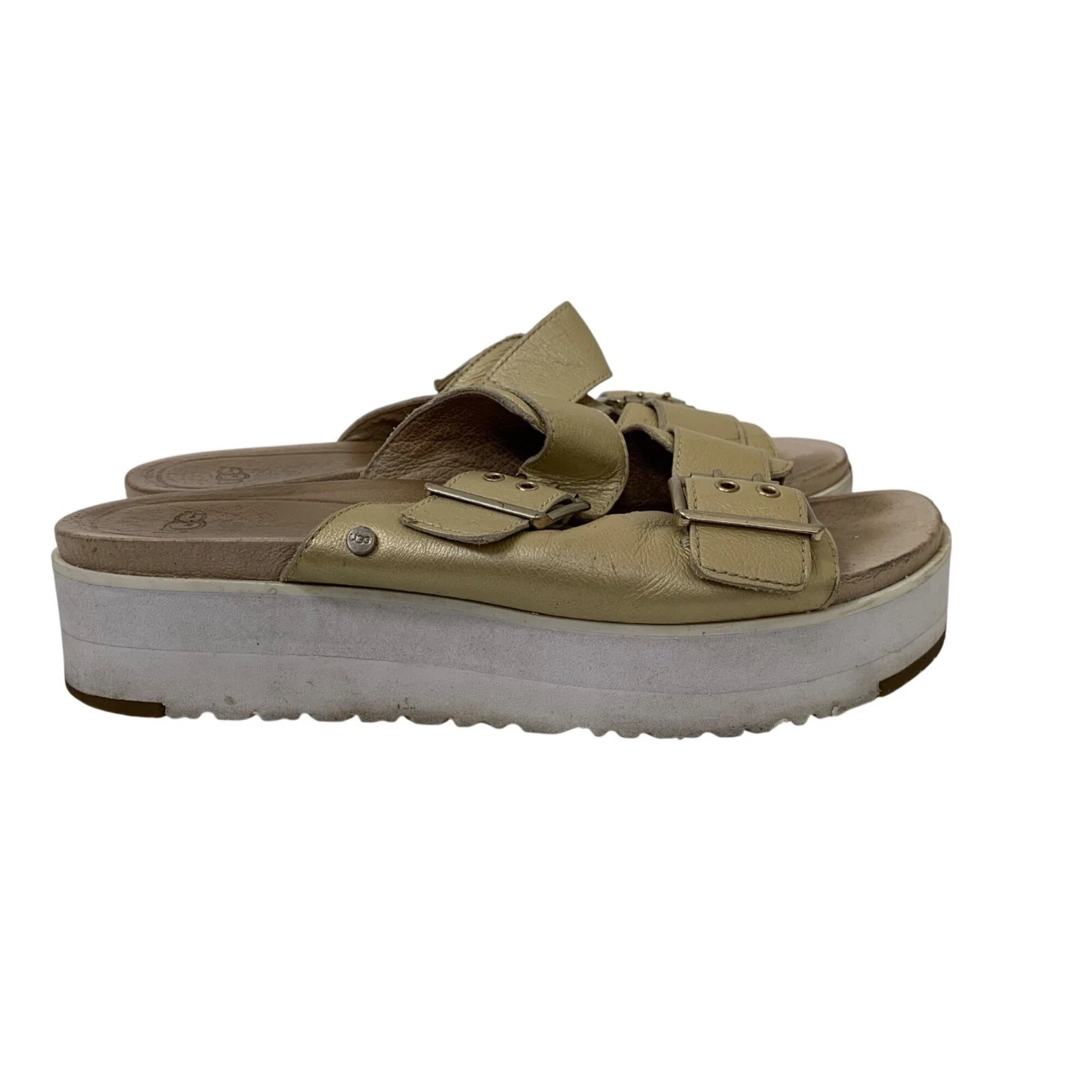 Sandali Ugg Cammie plateau metallizzato oro taglia 8