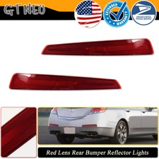 Red Rear Bumper Reflector For 2009-2011 Acura TL Rear Driver & Passenger Side 2X