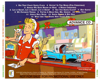 Rare CD Promo - Brian Setzer Orchestra ''Dig That Crazy Christmas''