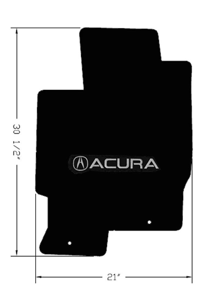 ¡Nuevo! Juego de 2 alfombrillas personalizadas Acura RDX 2007-2020 con logotipo bordado par Foto 4 de 4