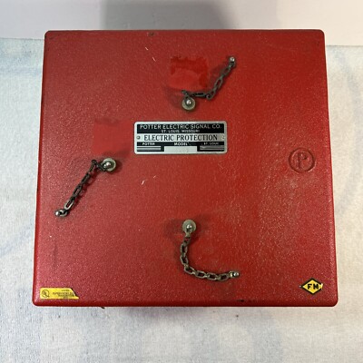 Potter Electrical Signal Co PJ-2 McCullough Alarm Transmitter Fire Alarm Clock