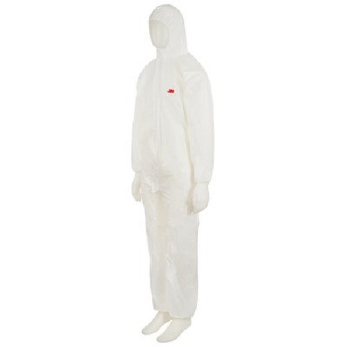 3M Einweg-Schutzanzug Overall mit Kapuze 4510 Weiß CE Typ 5/6 Infektionserreger - Bild 3 von 10