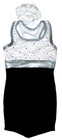 Weissman Balera Biketard Unitard Bodysuit Velvet Sequin New Girl XS 2 3 Slim — photo 1