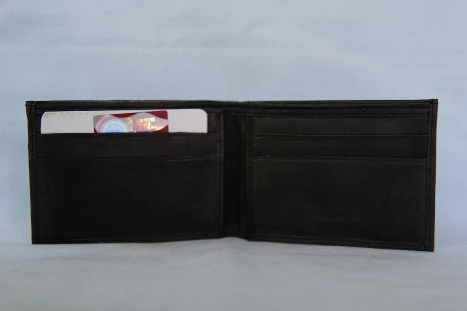 ARIZONA STATE SUN DEVILS   Leather BiFold Wallet   NEW  black 2 sb - Image 3 of 4