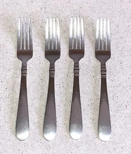 Cuisinart 18/10 Stainless Steel Americana Pattern Dinner Forks - Set of 4