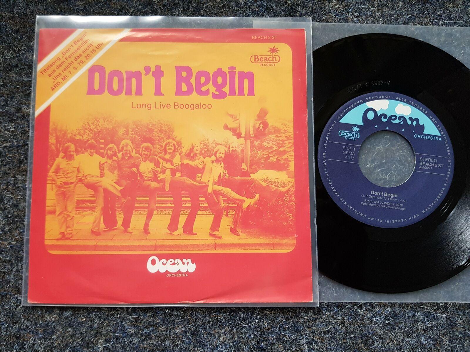 7"" Single Vinyl Ocean Orchestra/ Herbert Grönemeyer - Don't begin