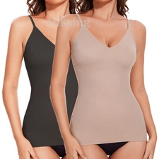Women's Shapewear Tummy Control Camisole Vest Smooth Compression Tank Top