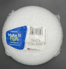 Floral Craft Make It Fun Foam 2.8 in x 5.7 in Half Ball Foam