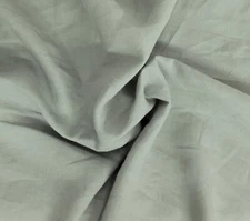 100% Woven Linen Fabric By the Yard Gray 160 GSM 12/19