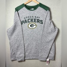 Green Bay Packers Sweatshirt Green Gray NFL Team Apparel size XL