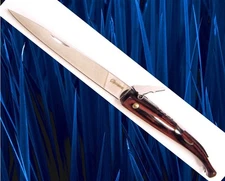 *BEAUTIFUL PALM FOLDING KNIFE*PEN*RED WOOD*ALBAINOX*NEW IN BOX*SPAIN*