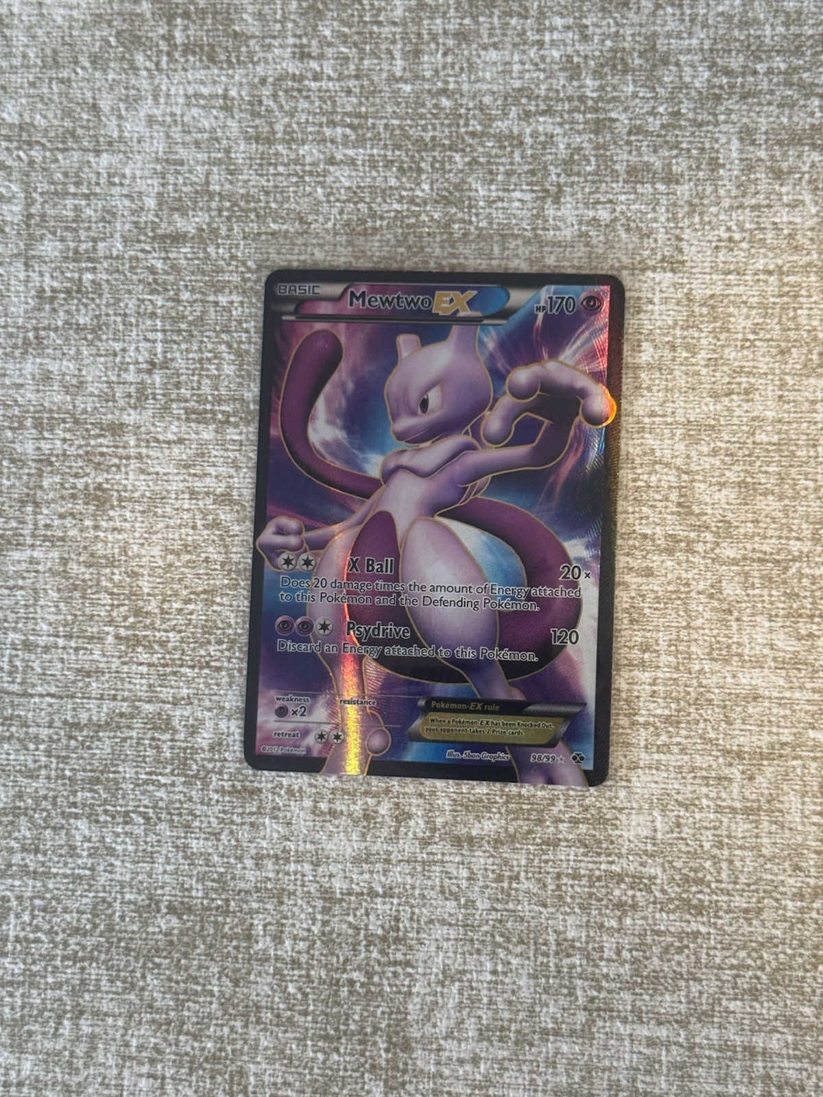 Mewtwo EX (98 Full Art) - 98/99 NXD Ultra Rare Next Destinies