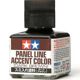 SMALTO MODELLISMO TAMIYA PANEL ACCENT LINE DARK BROWN foto 2