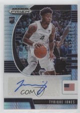 2020-21 Panini Prizm Draft Picks Prospect Hyper Tyrique Jones #PA-TJ Auto 5w7