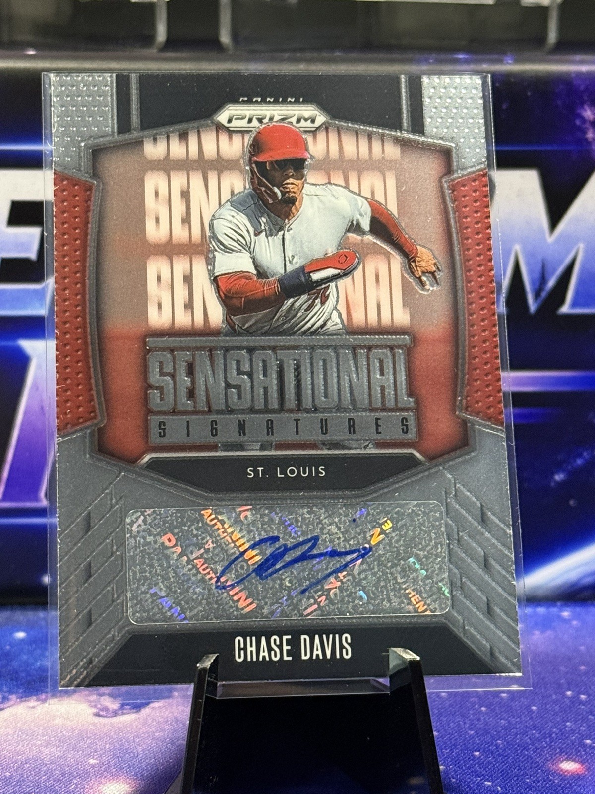Chase Davis 2026 Prizm Sensational Signatures Auto #SSCD - St. Louis Cardinals