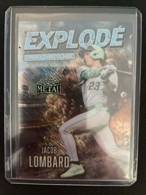 2026 Leaf Metal Baseball Jacob Lombard Explode onto the Scene Auto 8/8 Shimmer