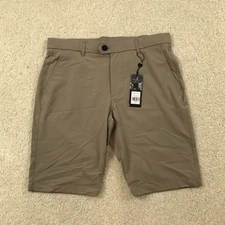 Greyson Golf Shorts Montauk Size 32 Performance Riverstone Brown New