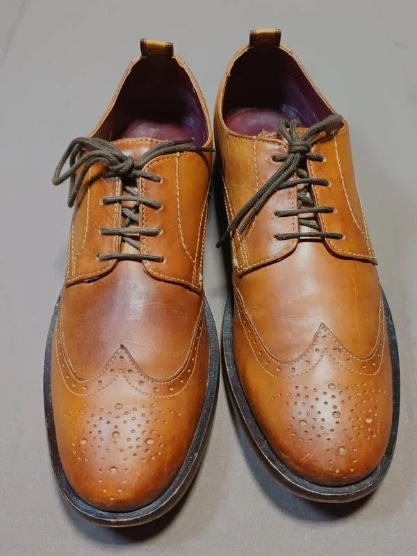 Men BASE LONDON Heels Brown Leather 43 - Bild 1 von 4