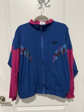 Vintage 90s Reebok Blue/Purple Track Jacket Estimated Size Large
