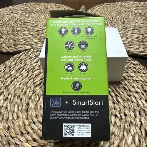 GE Jasco Z-Wave plus In-Wall Smart Switch W/QuickFit & SimpleWire ZW4008 - Picture 3 of 5