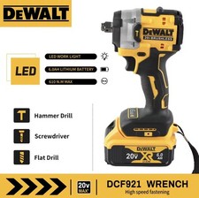 DEWALT DCF921 20V 1/2" Impact Wrench Cordless High Torque 406Nm 2500RPM Tool