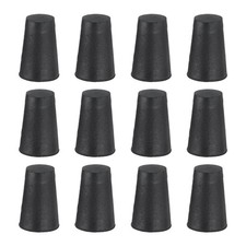 Rubber Stoppers 12mm to 17mm 12 Pcs 25mm Solid Tapered Lab Rubber Plugs