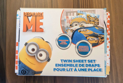 NWT Despicable ME Twin Sheet Set Microfiber Minions Movie