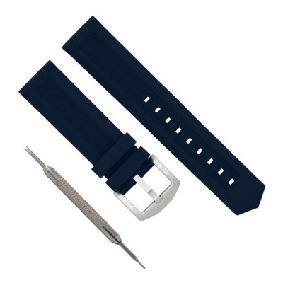 20mm Rubber Watch Band Strap For Omega Seamaster Planet Ocean Spring Bar Remover