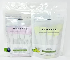 Plexus HYDRATE Electrolyte Hydration Drink Mix Packets Lemon Lime Blueberry Acai