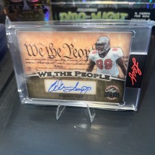 2026 Leaf Metal Presidents Day We The People Warren Sapp Auto Gold Vinyl 1/1