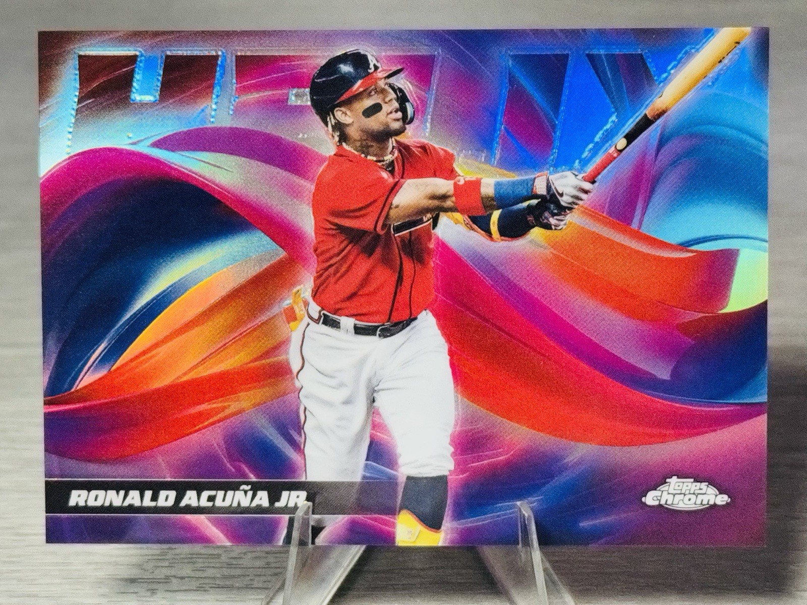 💫⚾️RONALD ACUNA JR. 2025 Topps Chrome Helix SSP #CASE HIT! #ATLANTA BRAVES!⚾️💫