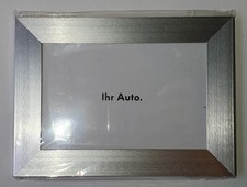 Bilderrahmen - Aluminium gebürstet - 19cm x 14 cm - mit Aufsteller - edel