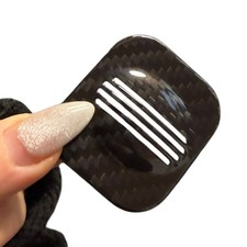 Compatibile con Abarth Cover Microfono Altoparlante Interno Originale Fibra di Carbonio Twill 500 595