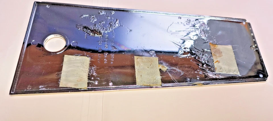 1970-1972 Buick Skylark GS консоль двери/крышки хромированная вставка - Изображение 2 из 2