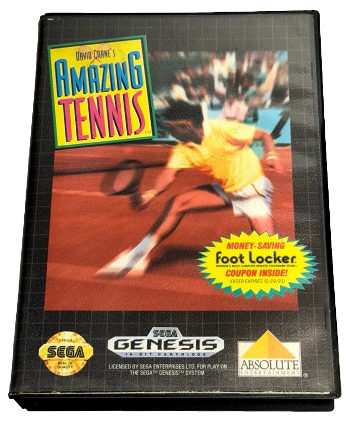 David Crane's Amazing Tennis Sega Mega Drive *Complete* Genesis Region Free - Image 2 of 4