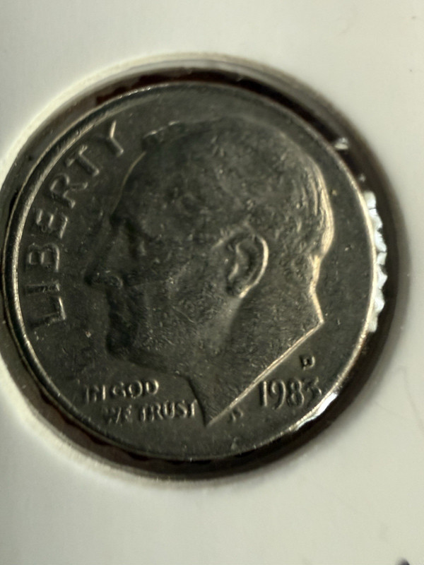1983-D Roosevelt Dime 10C Denver Strike Error Coin Uncertified.  Many ERRORS.