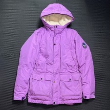 Lands End Expedition Girls Down Parka Sherpa Lined Coat Jacket Size L 14/16