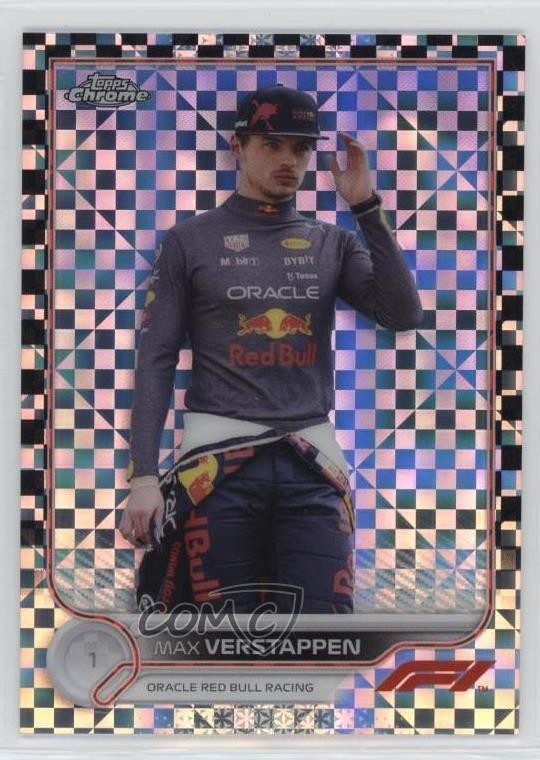 2022 Topps Chrome Formula 1 F1 Racers Checker Flag Refractor Max Verstappen 0z0m