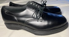 NOS VTG 1960s HY-TEST BLACK LEATHER OXFORD SAFETY SHOES MENS 12 UNION MADE