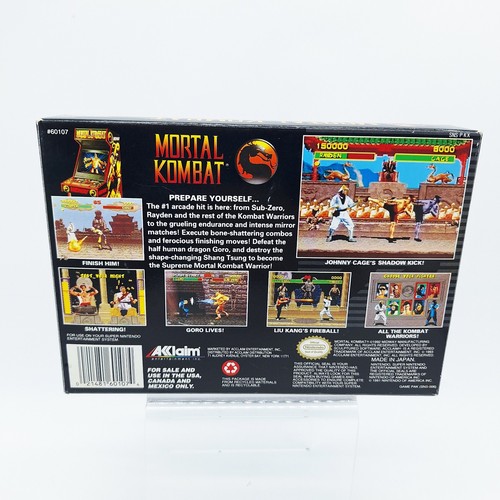 Mortal Kombat SNES Complete CIB Very Good Condition w/ RARE POSTER! NICE! - Picture 4 of 15