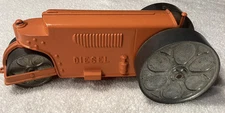 Vintage Hubley Kiddie Toy Cast Aluminum Diesel Road Roller #480- Nice Repaint