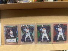 2020 Panini Select - Nico Hoerner Tri-Color Prizm Auto /49 Scope, Red /199 Lot