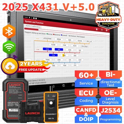 LAUNCH X431 PRO3S+ V5.0 Elite V+5.0 Bidirectional Diagnostic Scanner Key Coding