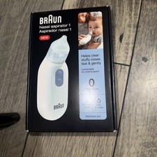 Braun Nasal Aspirator 1 Infant Kids Baby Electric Nose Cleaner New Open Box