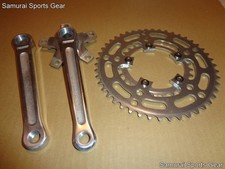 STRONGLIGHT 99 Crankset 165mm 46/28T BSC PCD 86mm Vintage French Rare NOS